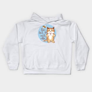 Be Kind to Each Other Cat and Bee Kids Hoodie